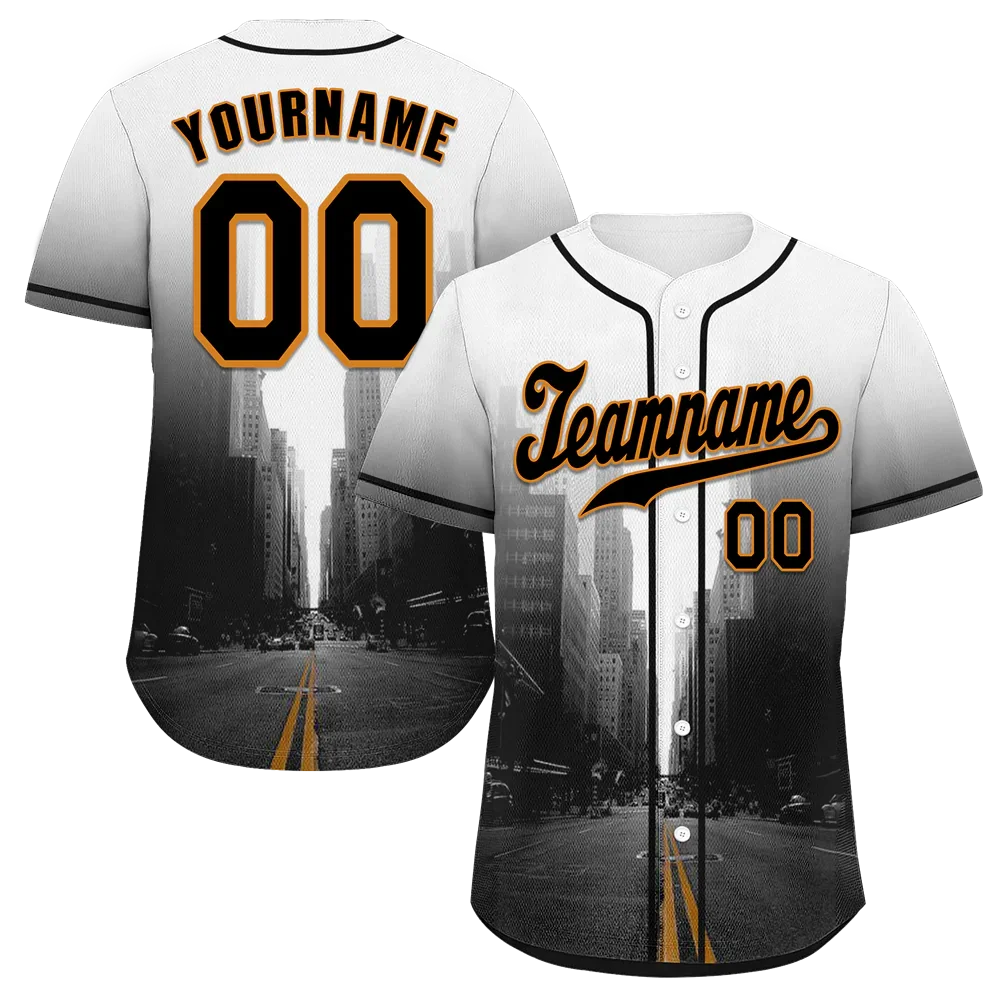 Custom White Black City Edition Black Authentic Baseball Jersey BSBJ0a-bc0fbc9 - Coolcustomize