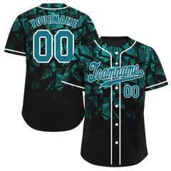 Custom Black 3D Pattern Aqua Authentic Baseball Jersey BSBJ0a-bc0fbdb