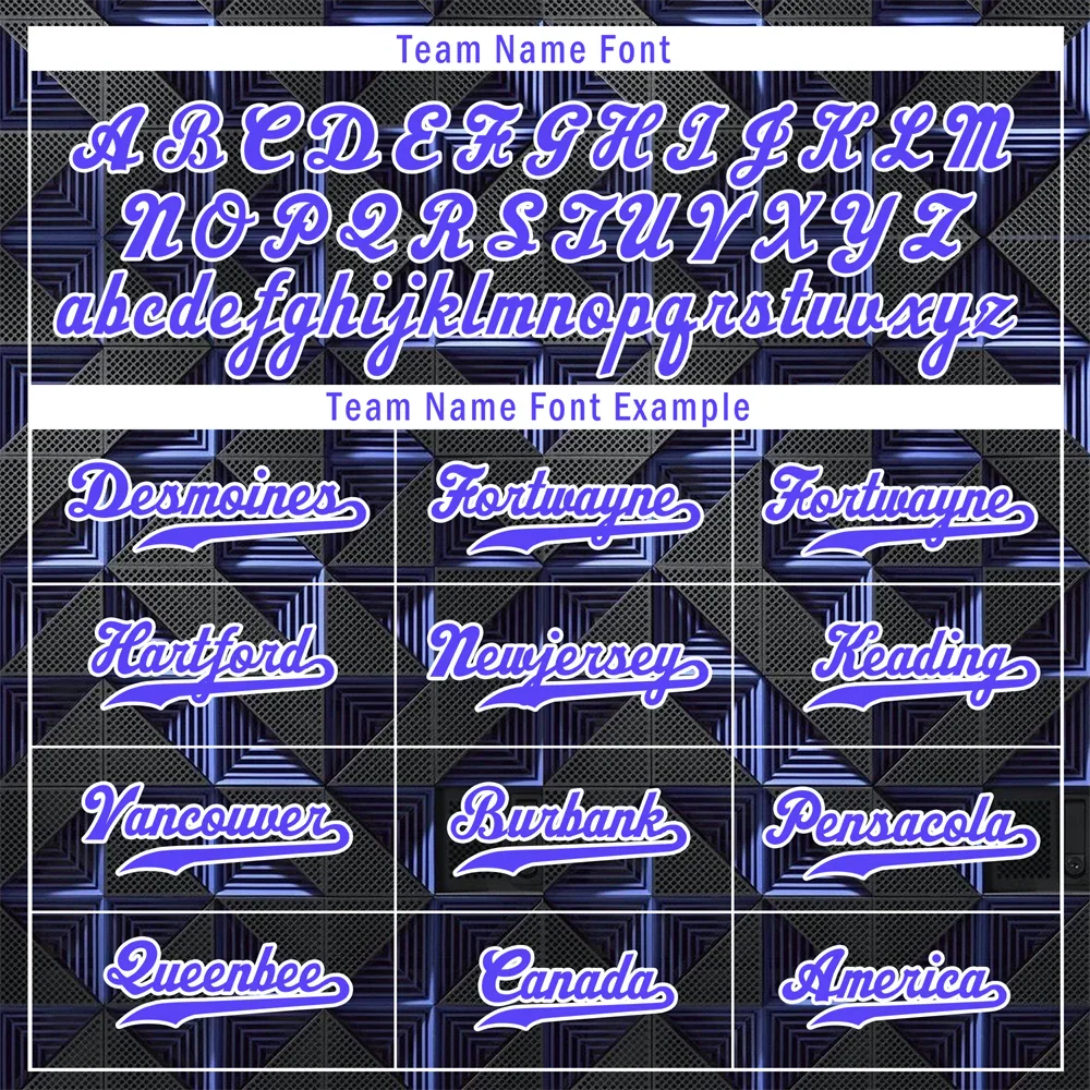 Custom Black 3D Pattern Purple Authentic Baseball Jersey BSBJ0a-bc0fbdf - Coolcustomize