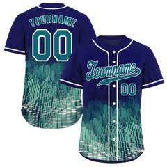 Custom Blue Aqua 3D Pattern Aqua Authentic Baseball Jersey BSBJ0a-bc0fbd9