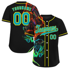 Custom Black Tie Dye Aqua Authentic Baseball Jersey BSBJ0a-bc0fbef