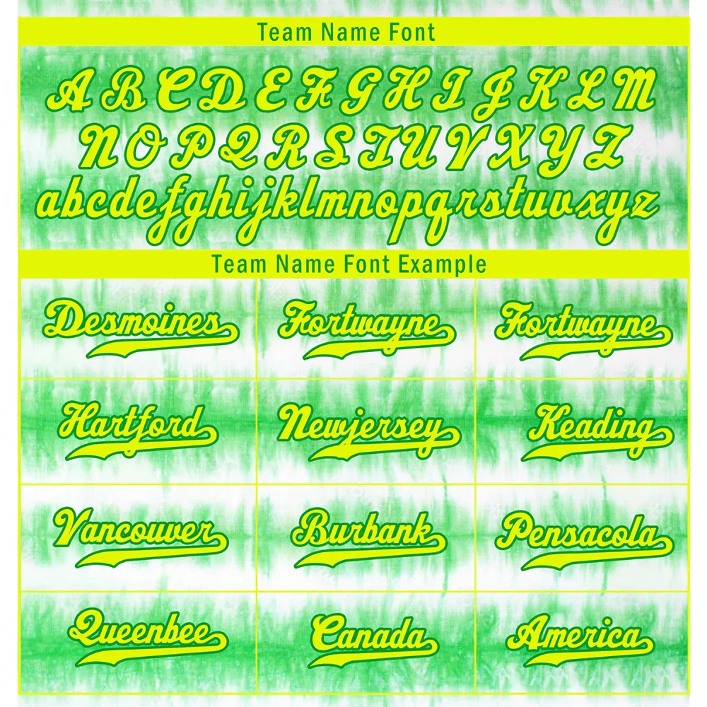 Custom Green Tie Dye Yellow Authentic Baseball Jersey BSBJ0a-bc0fbfb - Coolcustomize