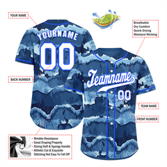 Custom Grey Tie Dye White Authentic Baseball Jersey BSBJ0a-bc0fbfd