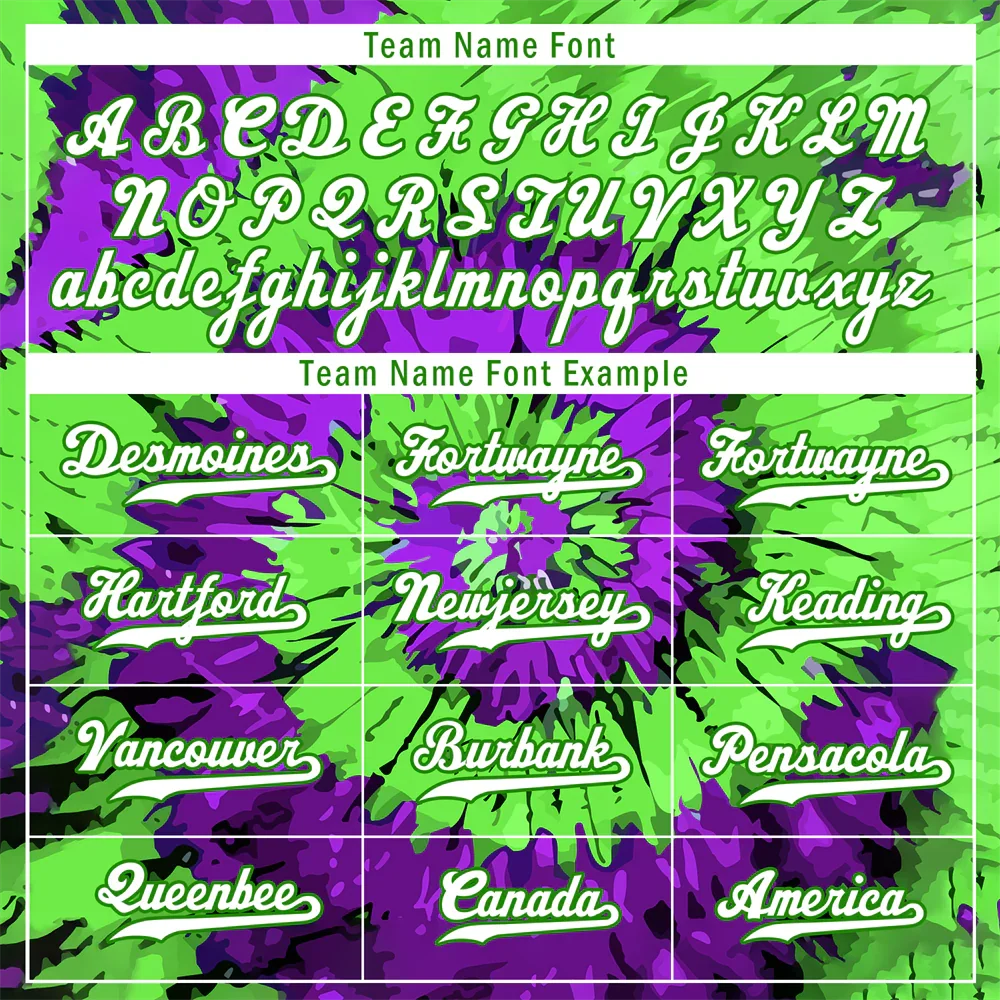 Custom Green Purple Tie Dye White Authentic Baseball Jersey BSBJ0a-bc0fbfe - Coolcustomize