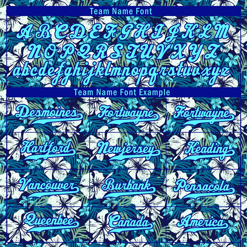 Custom Blue Hawaii Aqua Authentic Baseball Jersey BSBJ0a-bc0fbf7 - Coolcustomize