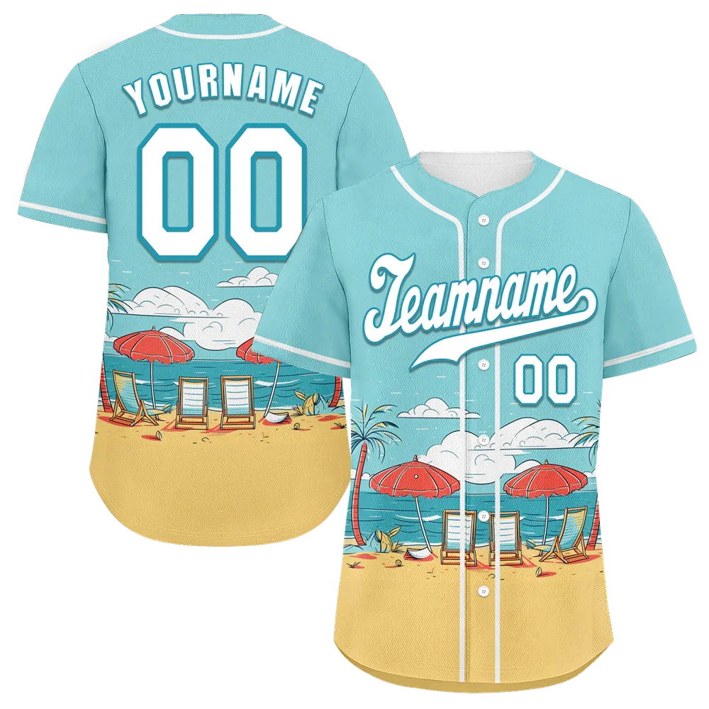 Custom Aqua Orange Hawaii White Authentic Baseball Jersey BSBJ0a-bc0fb7e - Coolcustomize