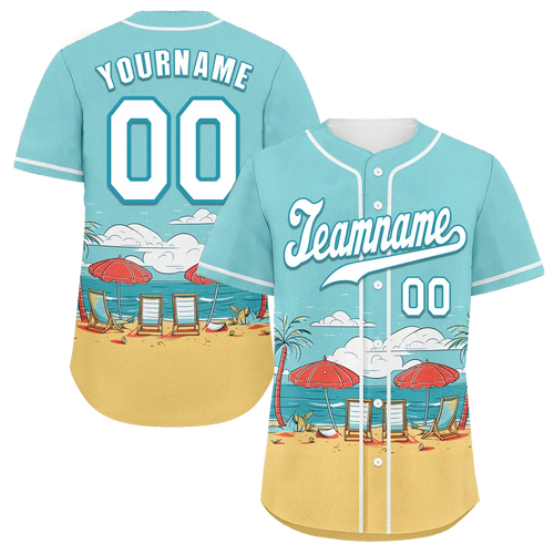 Custom Aqua Orange Hawaii White Authentic Baseball Jersey BSBJ0a-bc0fb7e - Coolcustomize