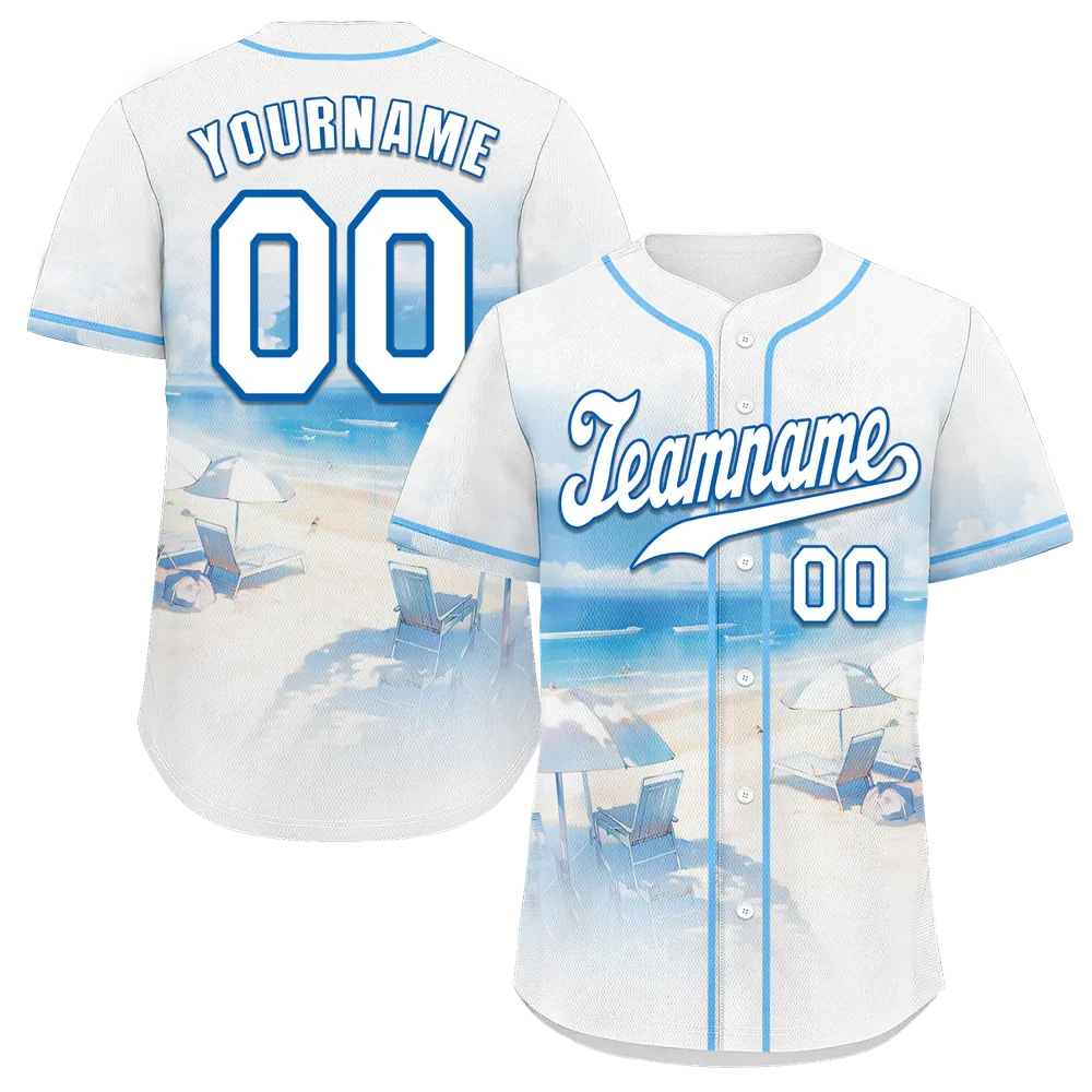 Custom White Blue Hawaii White Authentic Baseball Jersey BSBJ0a-bc0fb78 - Coolcustomize