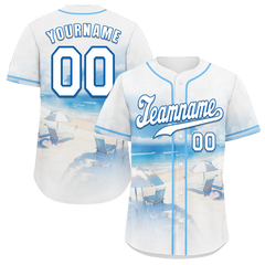 Custom White Blue Hawaii White Authentic Baseball Jersey BSBJ0a-bc0fb78