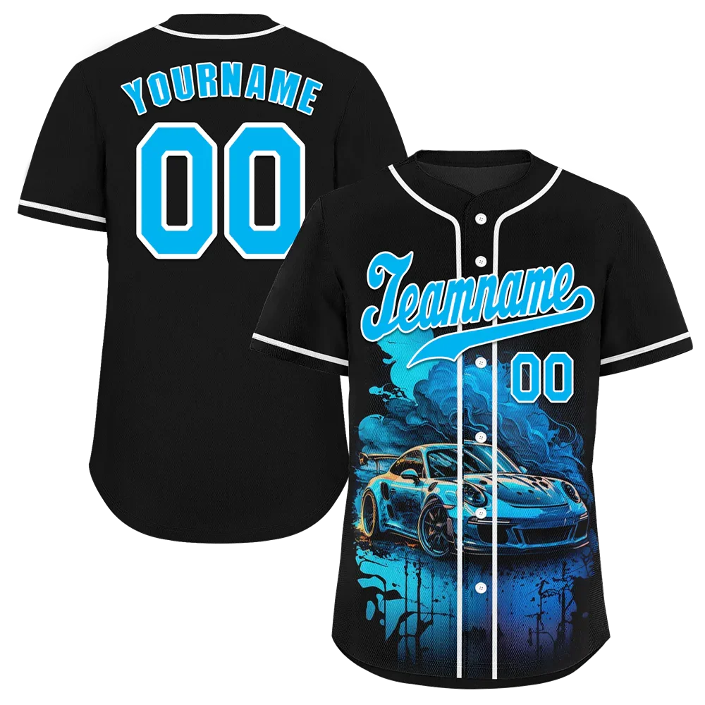 Custom Black Drift Fashion Aqua Authentic Baseball Jersey BSBJ0a-bc0fb8a - Coolcustomize