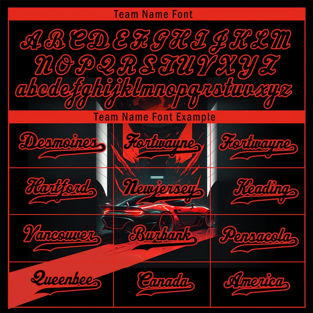 Custom Black Red Drift Fashion Black Authentic Baseball Jersey BSBJ0a-bc0fb8d - Coolcustomize
