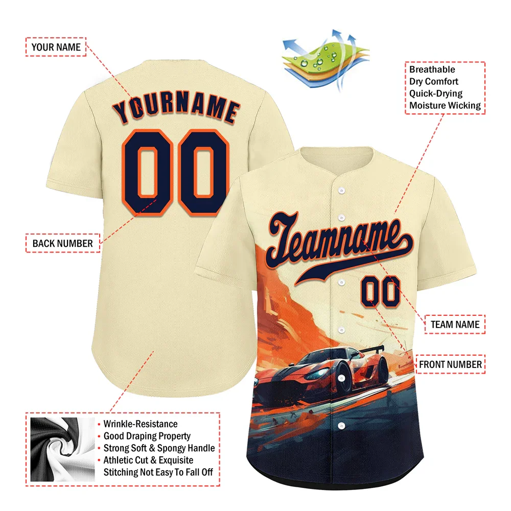 Custom Yellow Orange Drift Fashion Black Authentic Baseball Jersey BSBJ0a-bc0fb8f - Coolcustomize