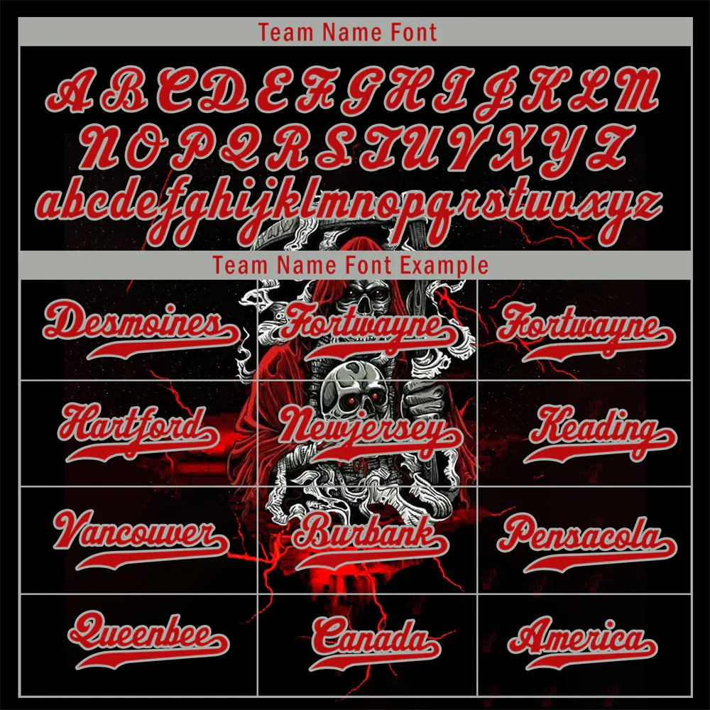 Custom Black Red Skull Fashion Red Authentic Baseball Jersey BSBJ0a-bc0fb9a - Coolcustomize
