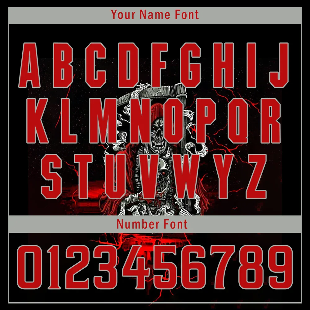 Custom Black Red Skull Fashion Red Authentic Baseball Jersey BSBJ0a-bc0fb9a - Coolcustomize