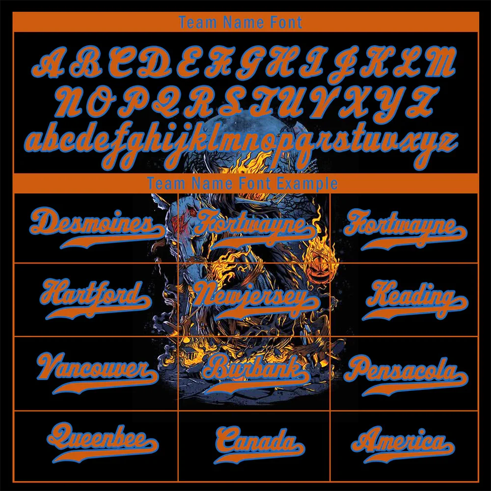 Custom Black Skull Fashion Orange Authentic Baseball Jersey BSBJ0a-bc0fb9b - Coolcustomize