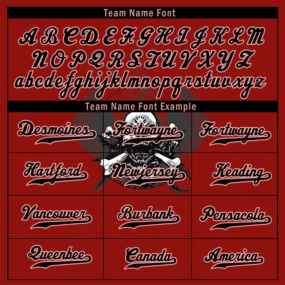 Custom Red Black Skull Fashion Black Authentic Baseball Jersey BSBJ0a-bc0fb9e - Coolcustomize