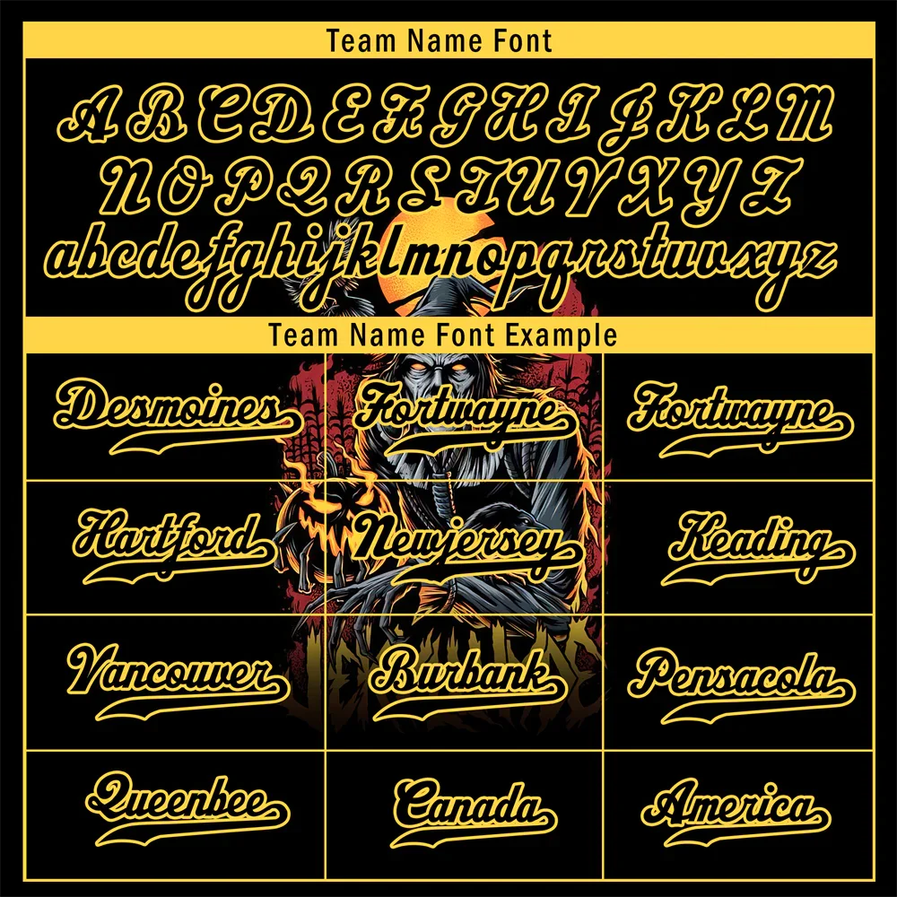 Custom Black Yellow Skull Fashion Black Authentic Baseball Jersey BSBJ0a-bc0fb98 - Coolcustomize