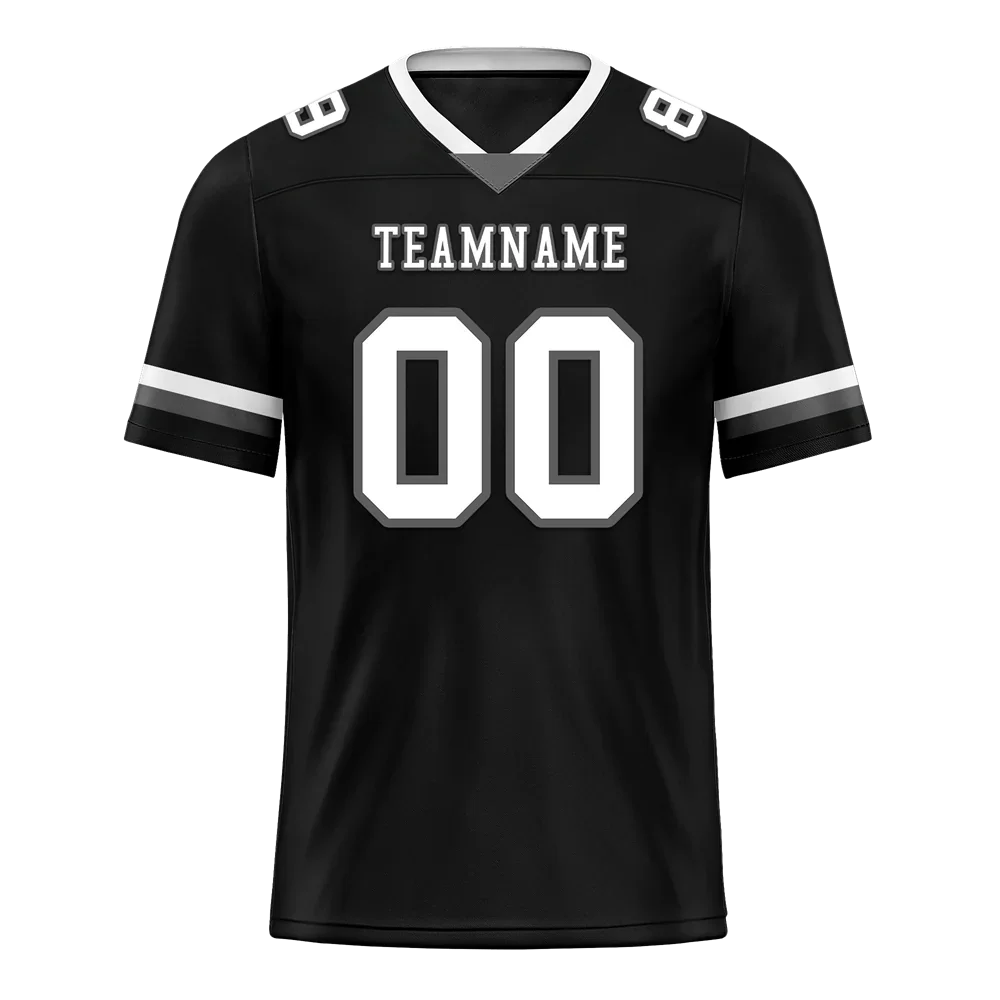 Custom Black Classic Style White Personalized Authentic Football Jersey FBJ02-bc0f00a - Coolcustomize