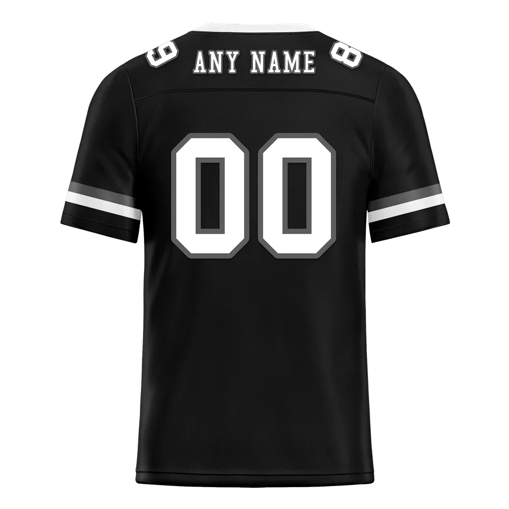 Custom Black Classic Style White Personalized Authentic Football Jersey FBJ02-bc0f00a - Coolcustomize
