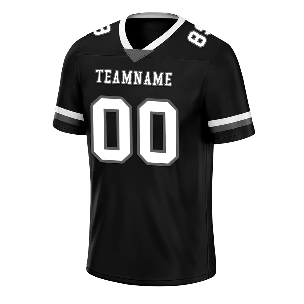 Custom Black Classic Style White Personalized Authentic Football Jersey FBJ02-bc0f00a - Coolcustomize