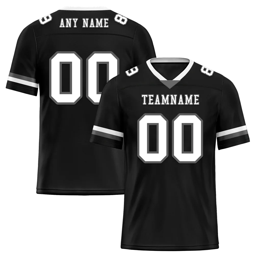 Custom Black Classic Style White Personalized Authentic Football Jersey FBJ02-bc0f00a - Coolcustomize