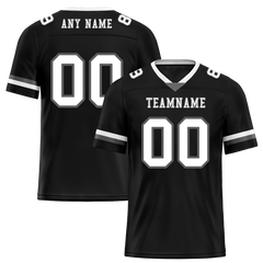 Custom Black Classic Style White Personalized Authentic Football Jersey FBJ02-bc0f00a