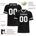 Custom Black Classic Style White Personalized Authentic Football Jersey FBJ02-bc0f00a - Coolcustomize