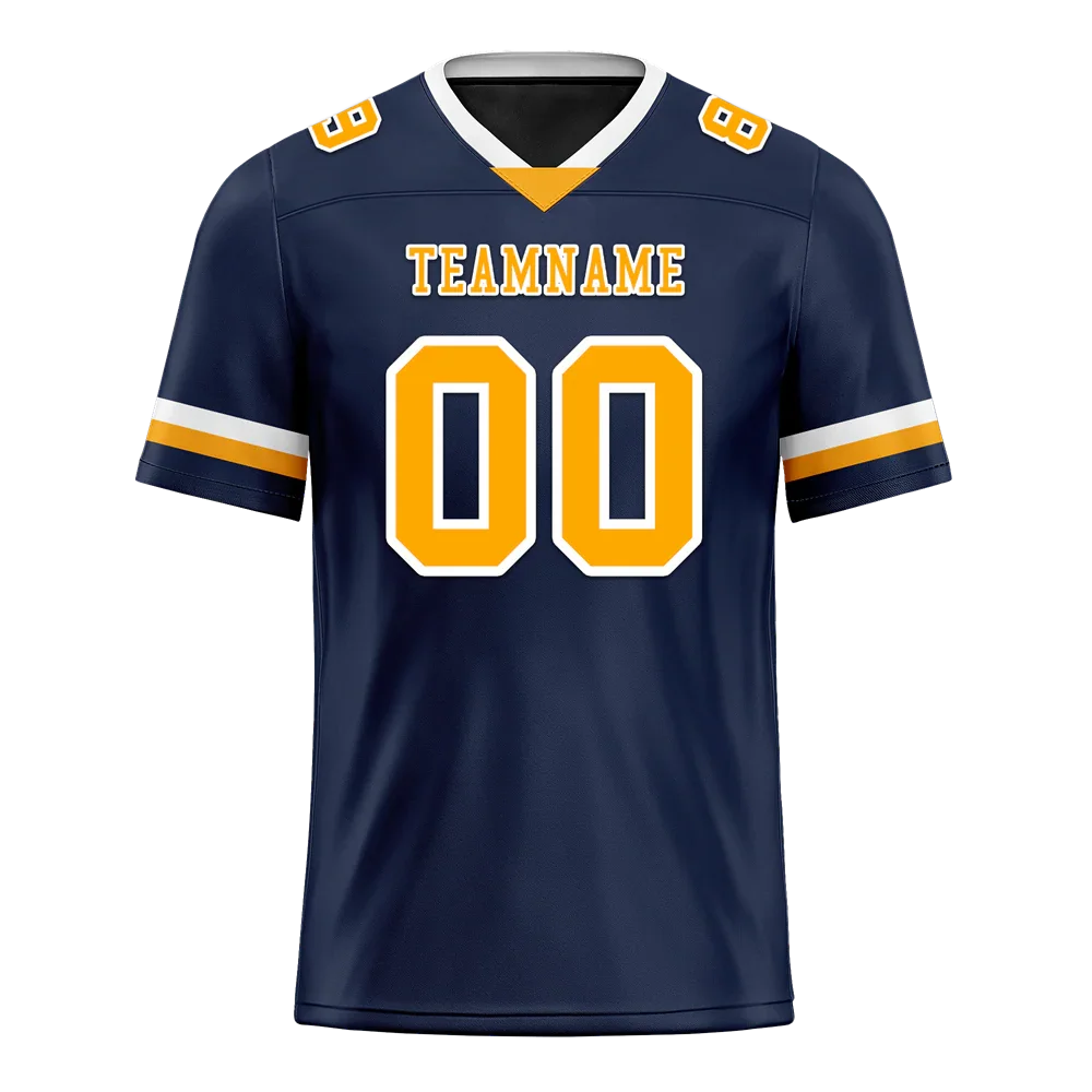 Custom Black Classic Style Orange Personalized Authentic Football Jersey FBJ02-bc0f00c - Coolcustomize