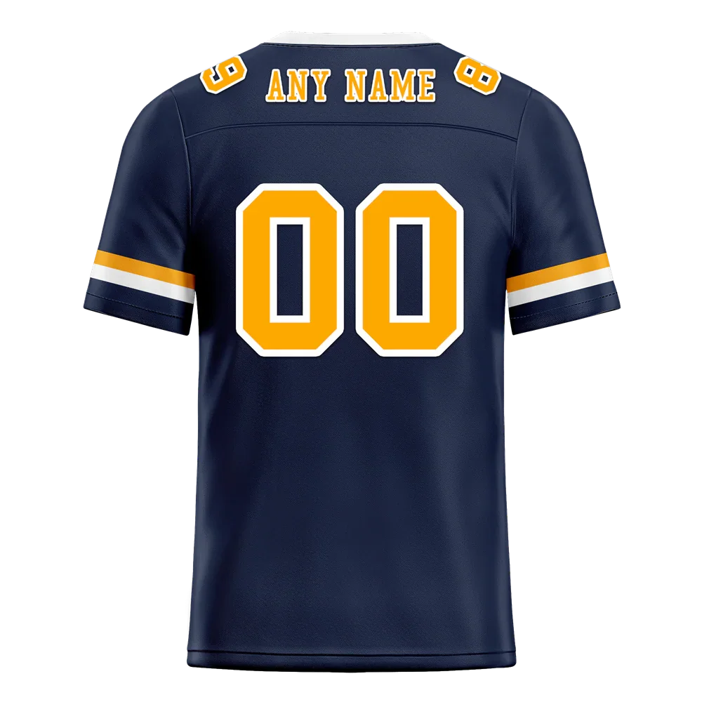 Custom Black Classic Style Orange Personalized Authentic Football Jersey FBJ02-bc0f00c - Coolcustomize