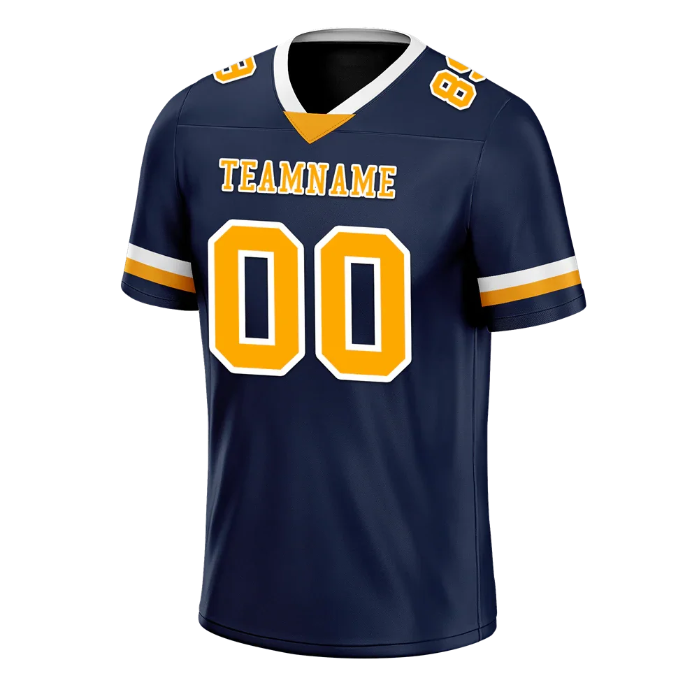 Custom Black Classic Style Orange Personalized Authentic Football Jersey FBJ02-bc0f00c - Coolcustomize