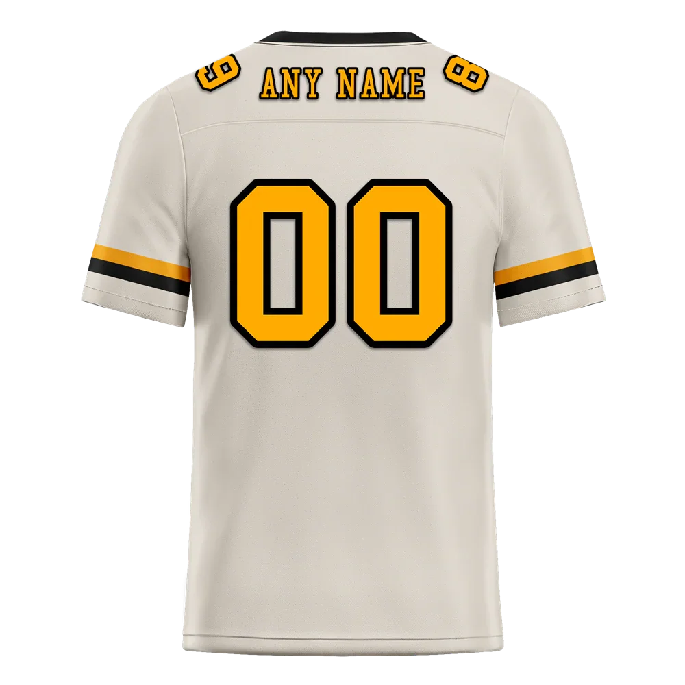 Custom Grey Classic Style Yellow Personalized Authentic Football Jersey FBJ02-bc0f00e - Coolcustomize