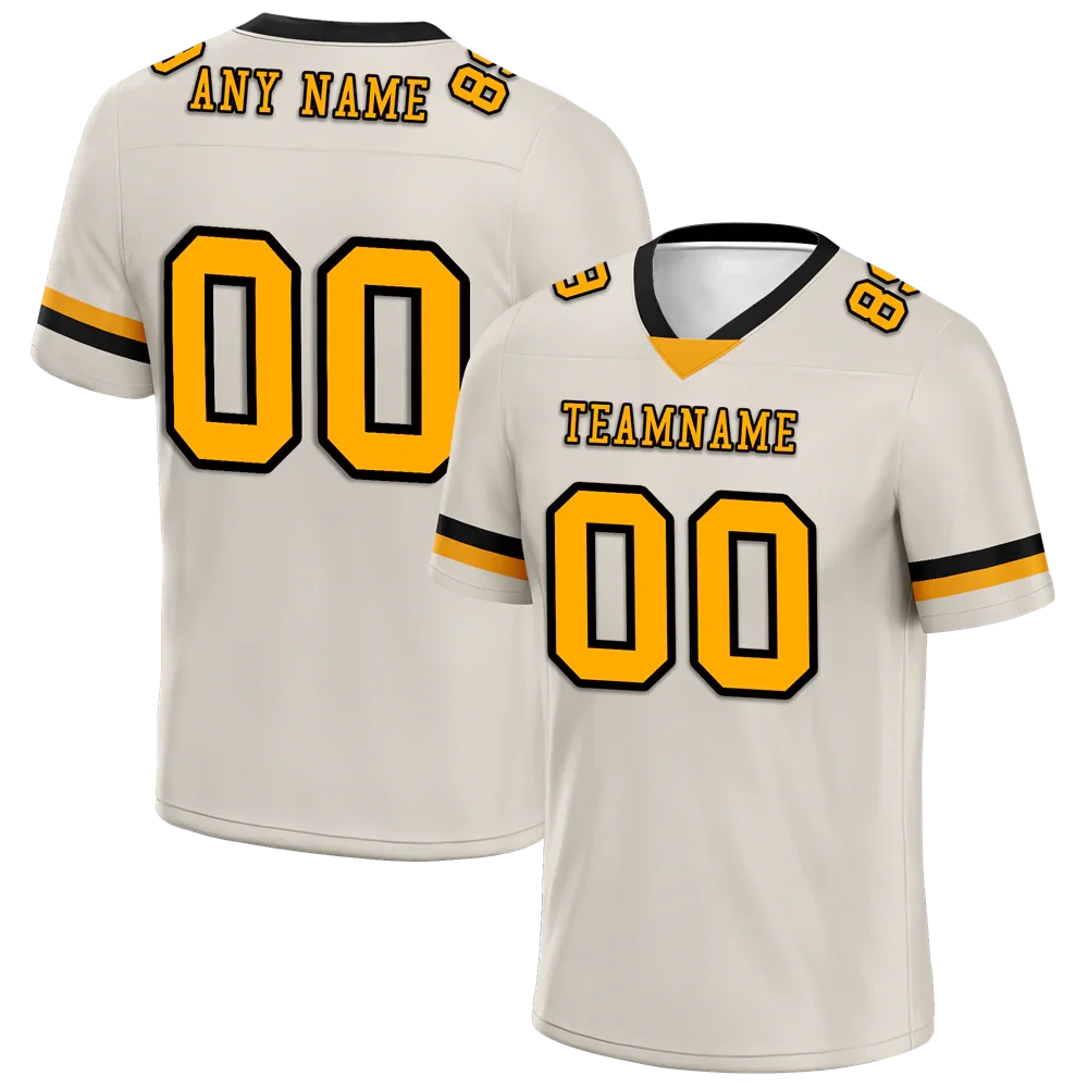 Custom Grey Classic Style Yellow Personalized Authentic Football Jersey FBJ02-bc0f00e - Coolcustomize