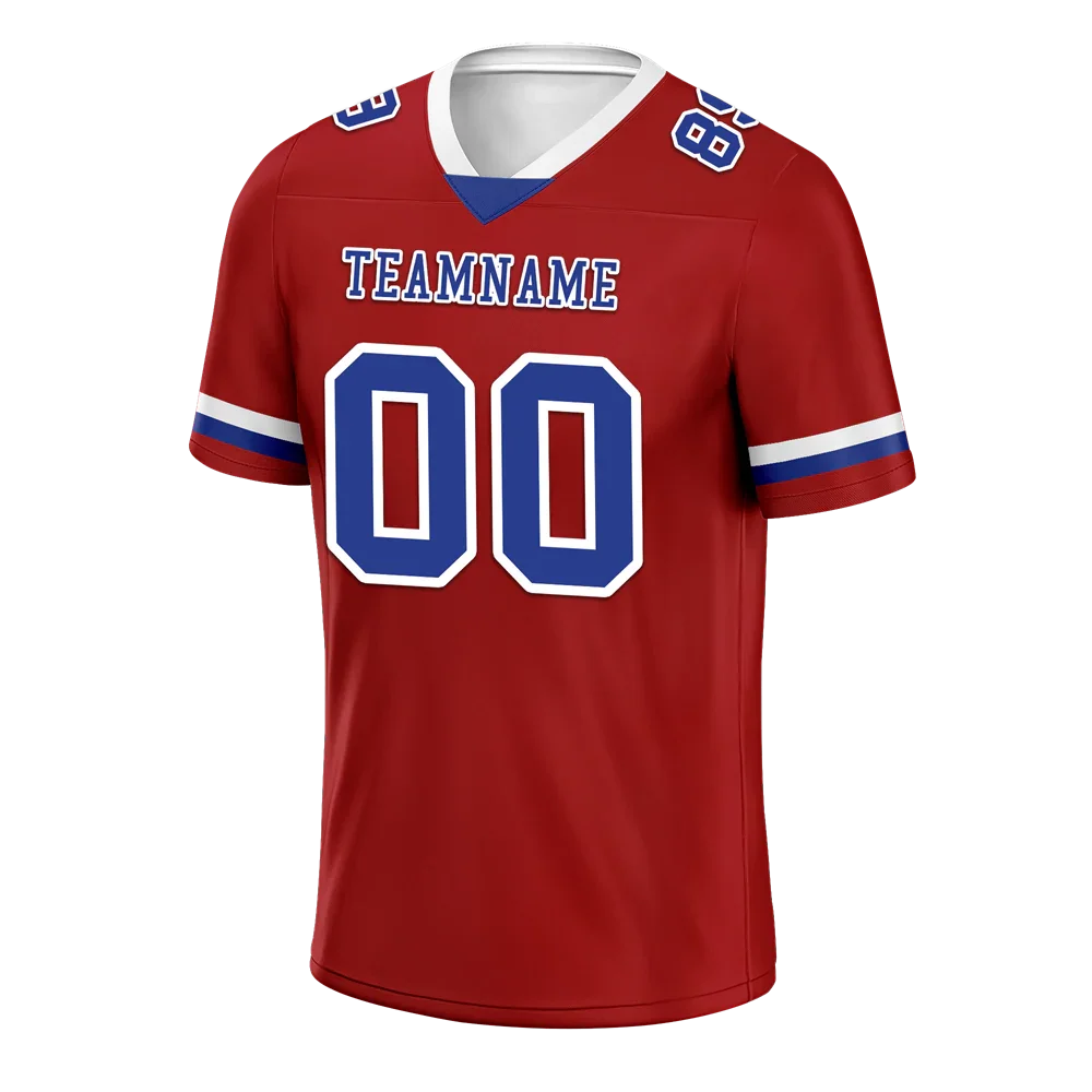 Custom Brown Classic Style Blue Personalized Authentic Football Jersey FBJ02-bc0f00f - Coolcustomize