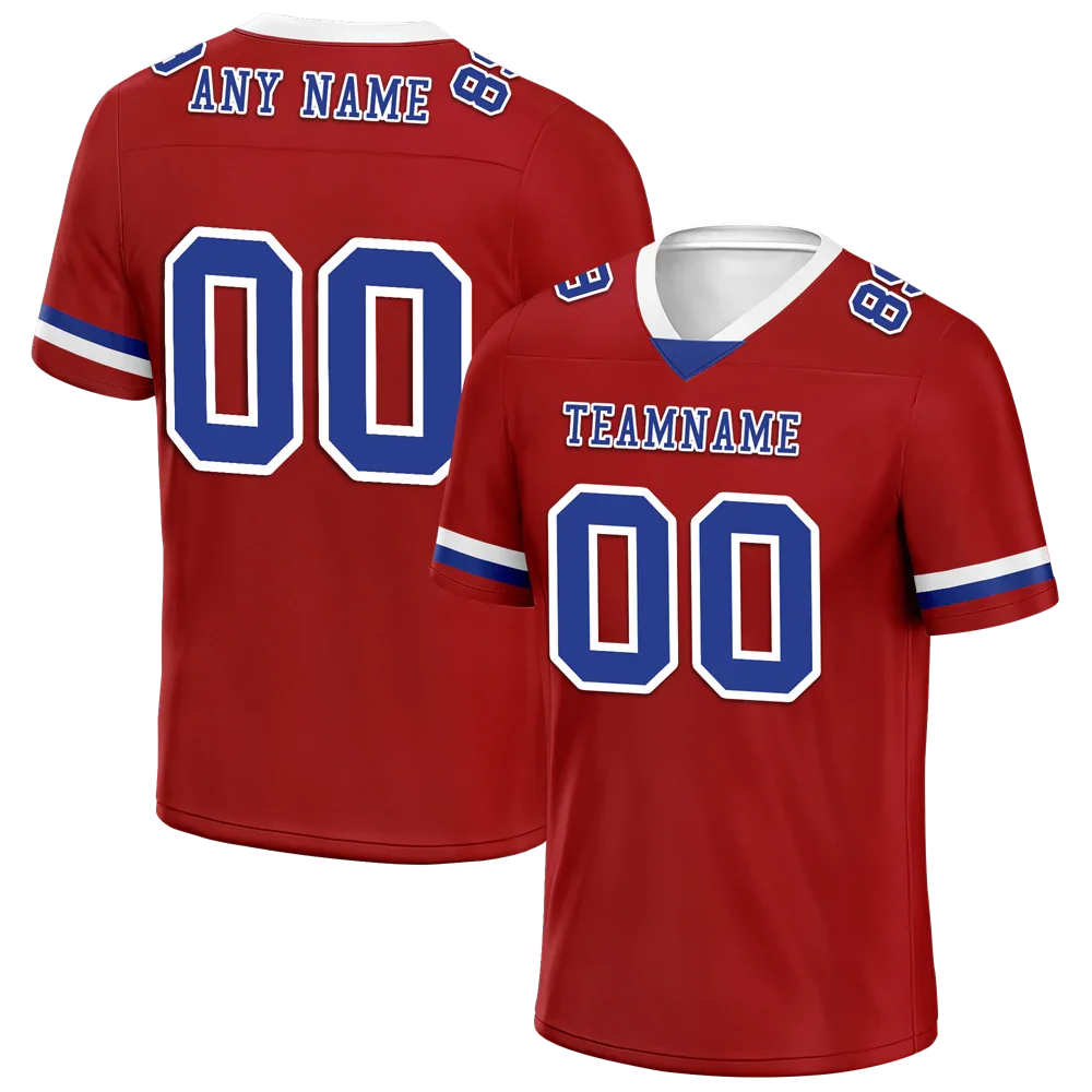 Custom Brown Classic Style Blue Personalized Authentic Football Jersey FBJ02-bc0f00f - Coolcustomize