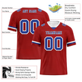Custom Brown Classic Style Blue Personalized Authentic Football Jersey FBJ02-bc0f00f - Coolcustomize