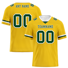 Custom Yellow Classic Style Green Personalized Authentic Football Jersey FBJ02-bc0f007