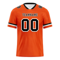 Custom Orange Classic Style Black Personalized Authentic Football Jersey FBJ02-bc0f0a0 - Coolcustomize