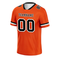 Custom Orange Classic Style Black Personalized Authentic Football Jersey FBJ02-bc0f0a0 - Coolcustomize