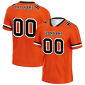 Custom Orange Classic Style Black Personalized Authentic Football Jersey FBJ02-bc0f0a0 - Coolcustomize