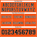 Custom Orange Classic Style Black Personalized Authentic Football Jersey FBJ02-bc0f0a0 - Coolcustomize