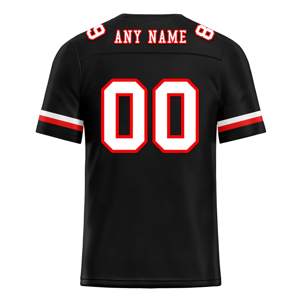 Custom Black Classic Style White Personalized Authentic Football Jersey FBJ02-bc0f0aa - Coolcustomize