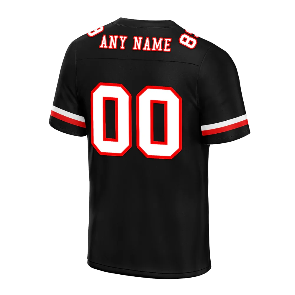 Custom Black Classic Style White Personalized Authentic Football Jersey FBJ02-bc0f0aa - Coolcustomize