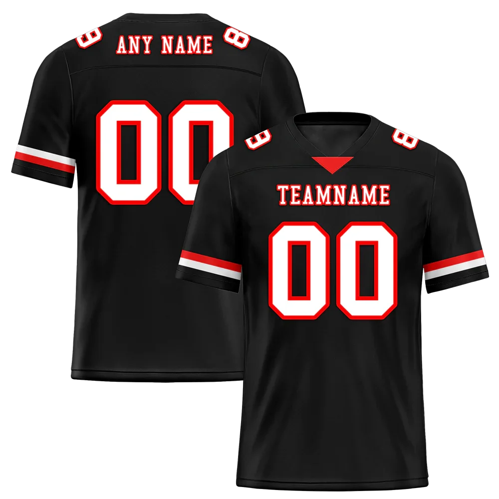 Custom Black Classic Style White Personalized Authentic Football Jersey FBJ02-bc0f0aa - Coolcustomize