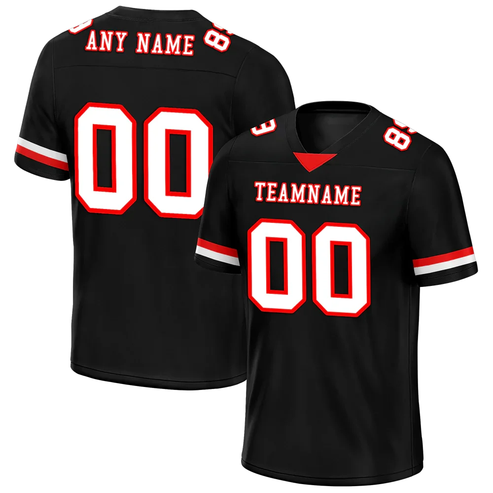 Custom Black Classic Style White Personalized Authentic Football Jersey FBJ02-bc0f0aa - Coolcustomize