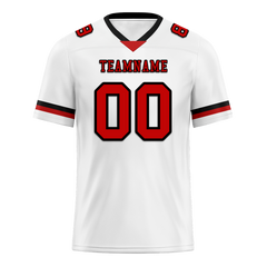 Custom White Classic Style Red Personalized Authentic Football Jersey FBJ02-bc0f0ab