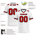Custom White Classic Style Red Personalized Authentic Football Jersey FBJ02-bc0f0ab - Coolcustomize