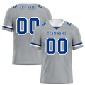 Custom Grey Classic Style Blue Personalized Authentic Football Jersey FBJ02-bc0f0ac - Coolcustomize