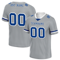 Custom Grey Classic Style Blue Personalized Authentic Football Jersey FBJ02-bc0f0ac - Coolcustomize