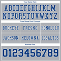 Custom Grey Classic Style Blue Personalized Authentic Football Jersey FBJ02-bc0f0ac - Coolcustomize