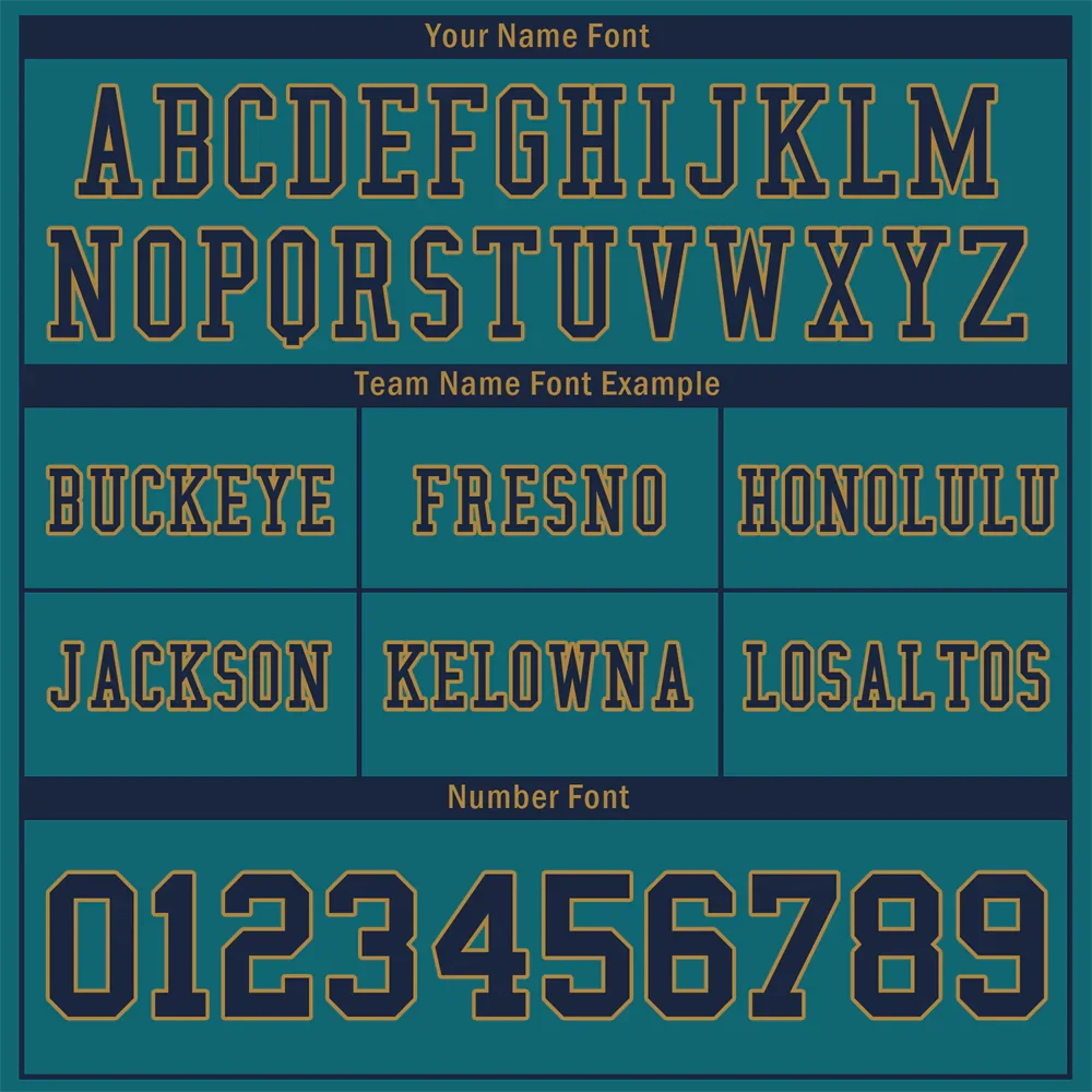 Custom Aqua Classic Style Black Personalized Authentic Football Jersey FBJ02-bc0f0ae - Coolcustomize
